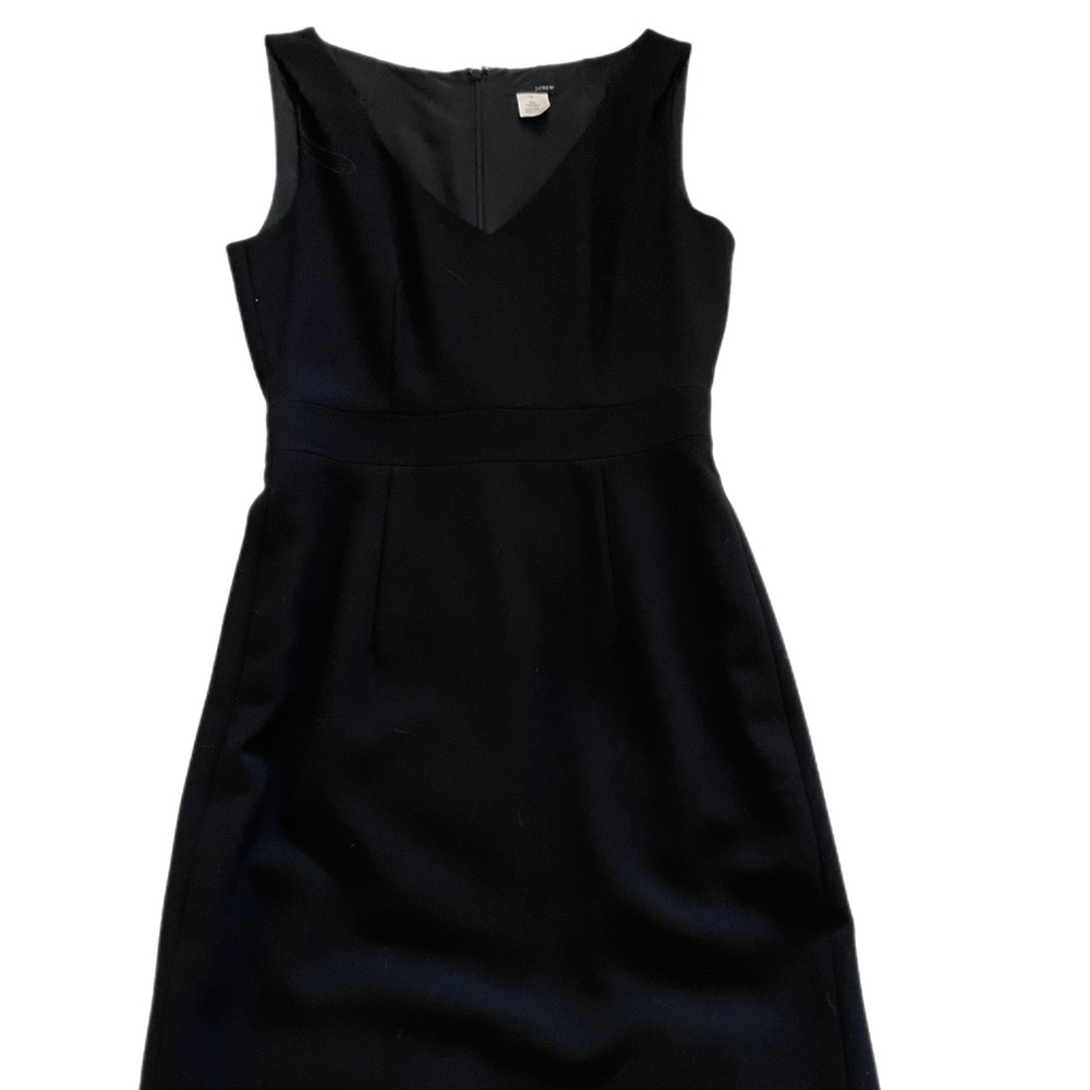 J.Crew Classic Sheath Dress - Wool V Neck